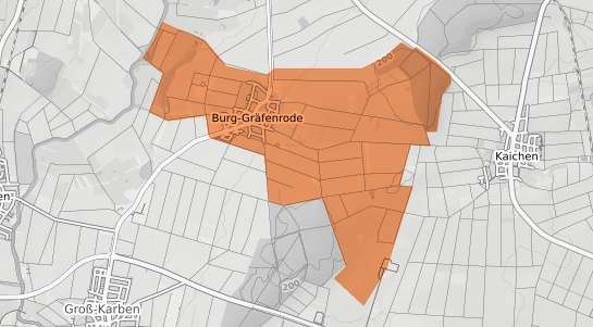 Mietspiegelkarte Karben Burg Gr&auml;fenrode